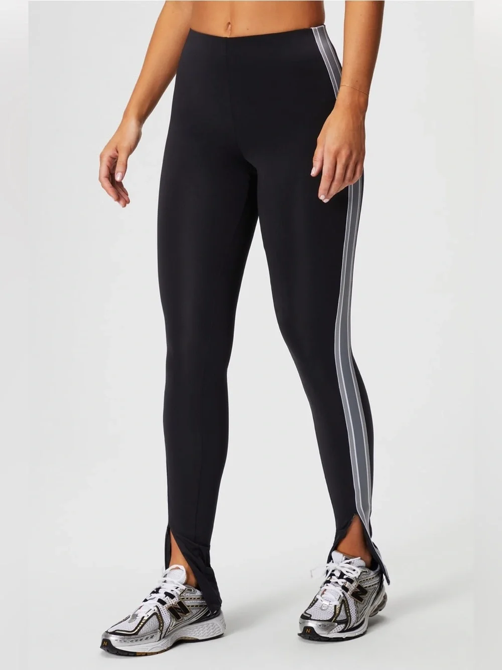 NWT Fabletics Motion365+ Twisted Stripe Pull-On Pants Black Size XL (12–14) - Picture 1 of 14